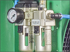 Compressed air aftercooler, Capacity 25 m³/min, G2" connection, pneumatic drive