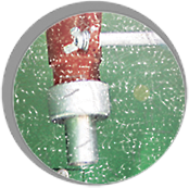 Adjustable gun bracket L min/max 365/635 mm for suction blast gun