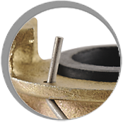 Malleable iron hose couplings, zinc plated, yellow passivated, for hose diameter 25 x 39 mm