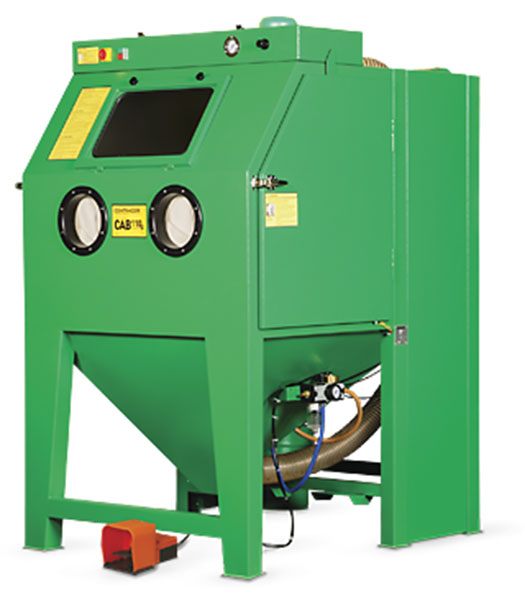 Suction type blast cabinet, standard delivery