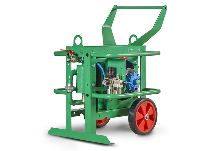 Compressed air aftercooler, Capacity 3 m³/min, G1" connection, pneumatic drive