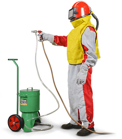 SFG Gun, portable container, air hose 3m, SKG-13 air hose coupling, hose clamps