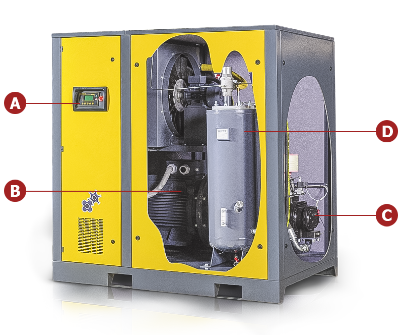 Die Comprag  Schraubenkompressoren sind die Grundlage unserer zuverlässigen Drucklufterzeugung