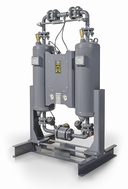 Adsorptionstrockner ADX-F mit festen Zykluszeiten und mit vorinstallierten Vor- und Nachfiltern, Taupunkt bis max. -40&deg;C